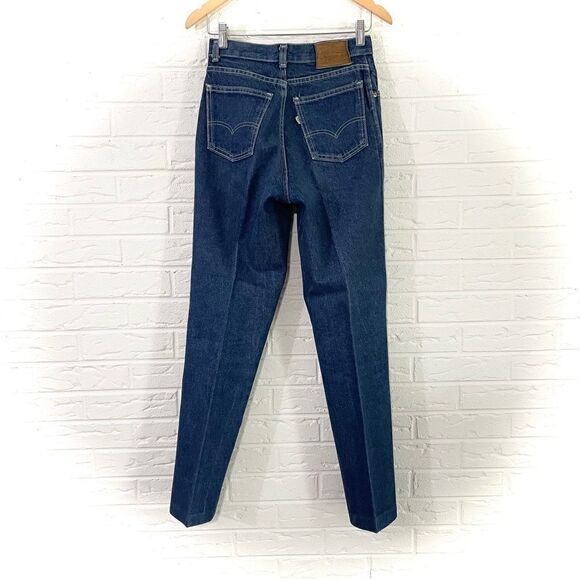 Vintage Levi’s 573 Mom High Waisted Creased Jeans Size 9 - Picture 3 of 10
